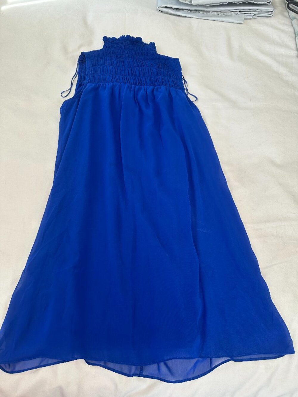 Blue short dress